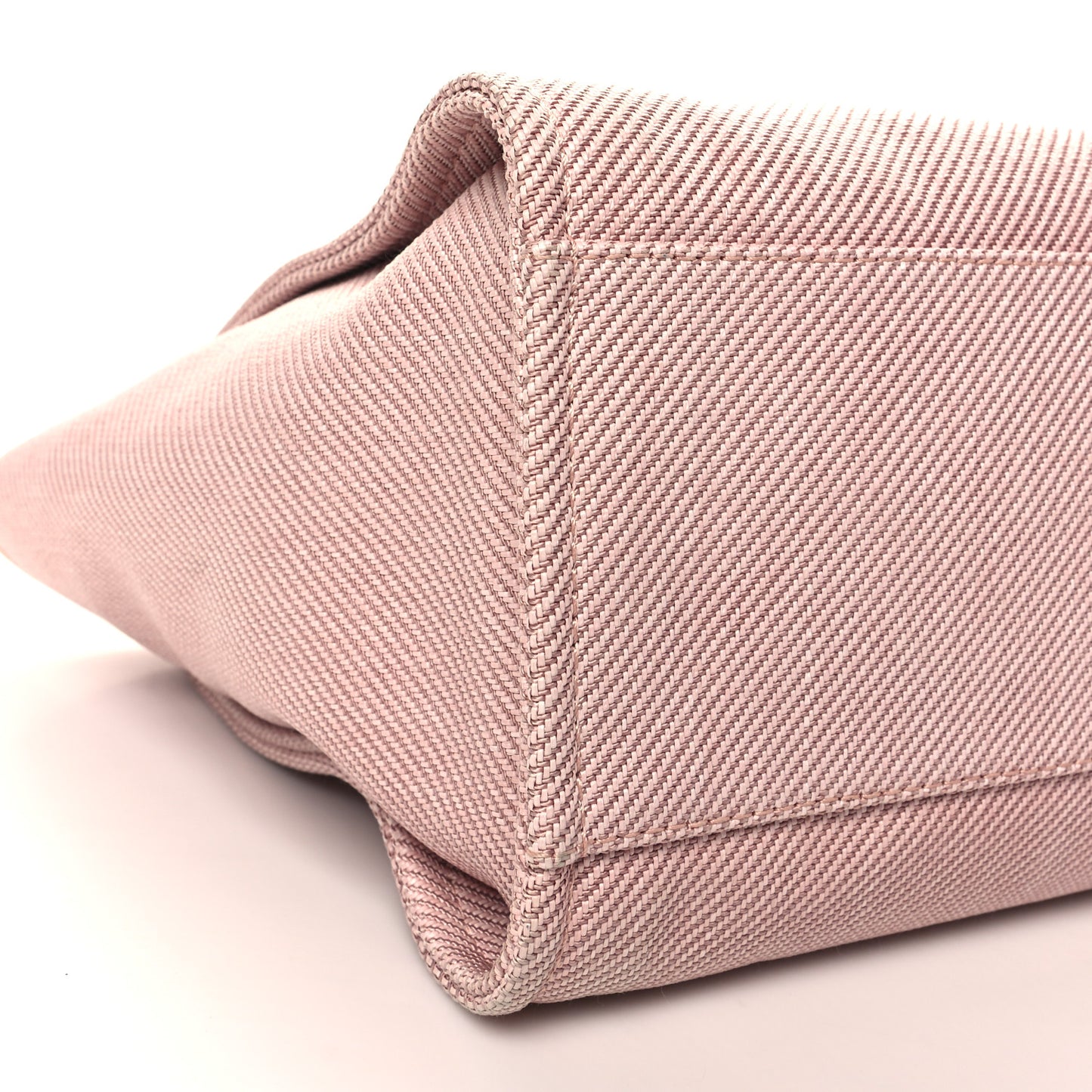 Mixed Fibers Calfskin Medium Deauville Tote Rose Pink