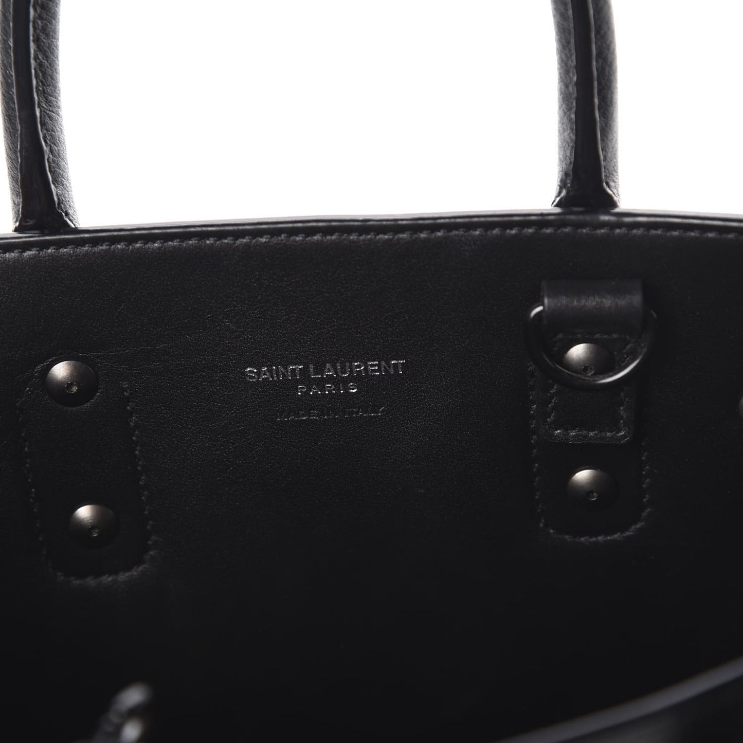 Grained Calfskin Nano Sac De Jour Black