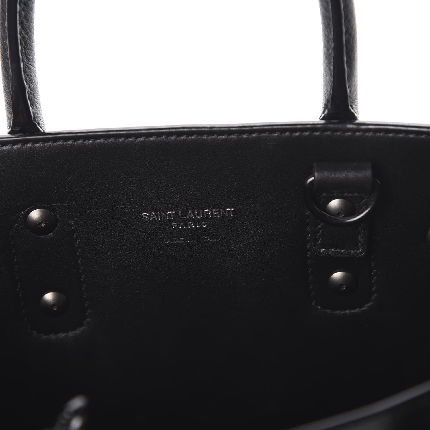 Saint Laurent Grained Calfskin Nano Sac De Jour Black 11 of 12