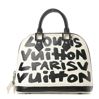 Louis Vuitton Graffiti Alma MM Black 1 of 10