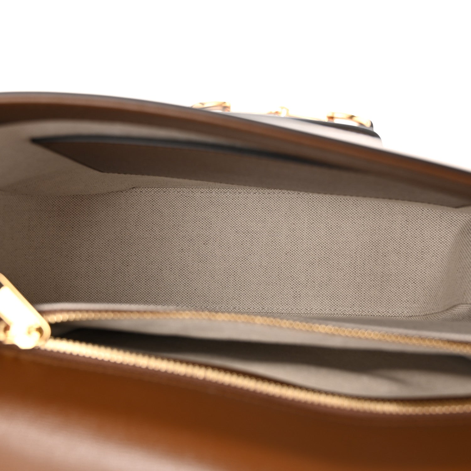 Gucci GG Supreme Monogram Azalea Calfskin Web Medium Horsebit 1955 Shoulder Bag Beige Ebony Brown Sugar 5 of 10