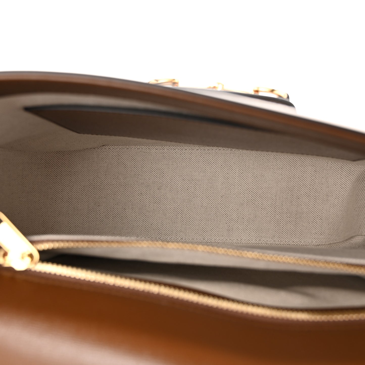 GG Supreme Monogram Azalea Calfskin Web Medium Horsebit 1955 Shoulder Bag Beige Ebony Brown Sugar