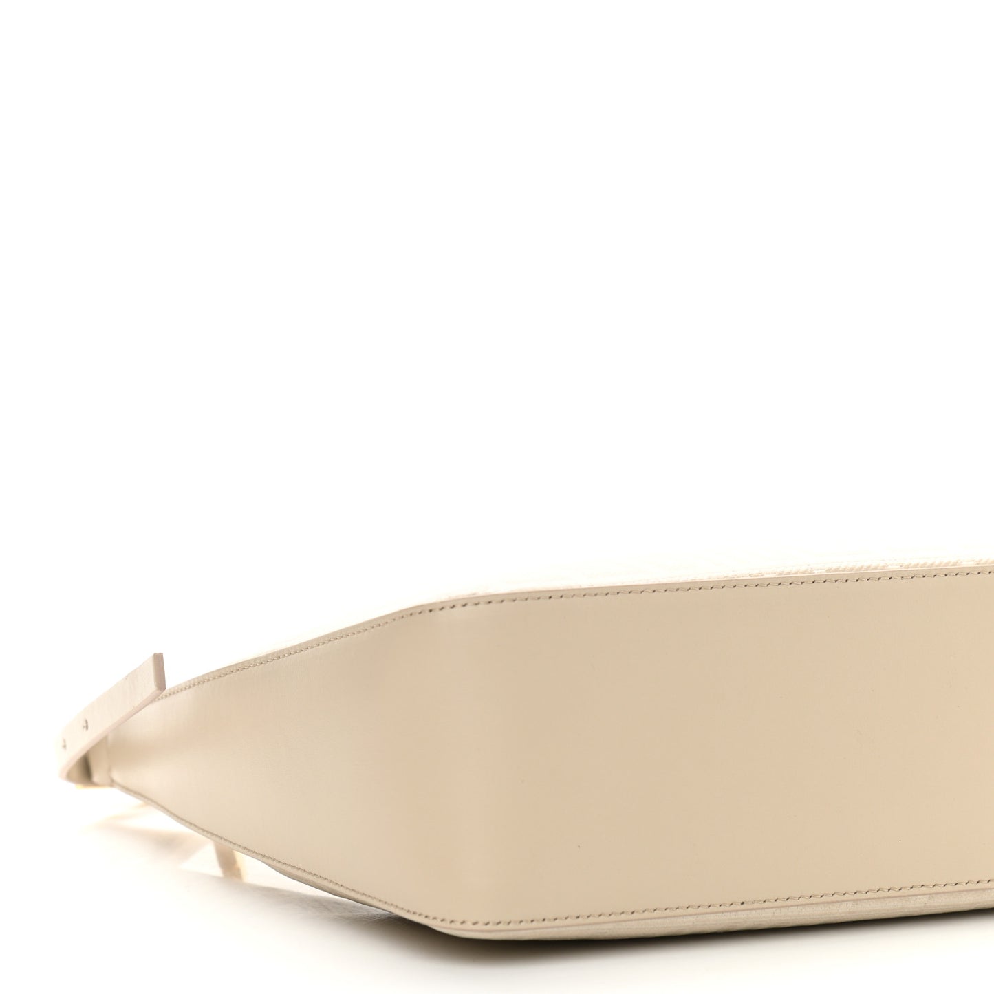 Coated Canvas Logo 4G Embossed Small Moon Cut Out Shoulder Bag Natural Beige