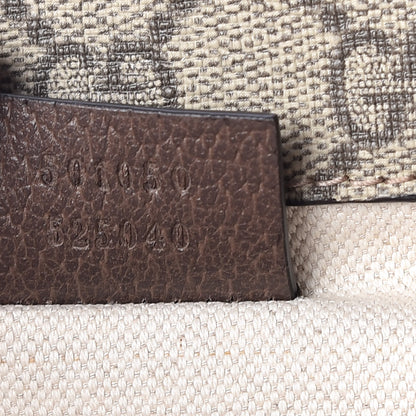 Gucci GG Supreme Monogram Web Small Neo Vintage Double Flap Messenger Bag Beige New Acero 9 of 12