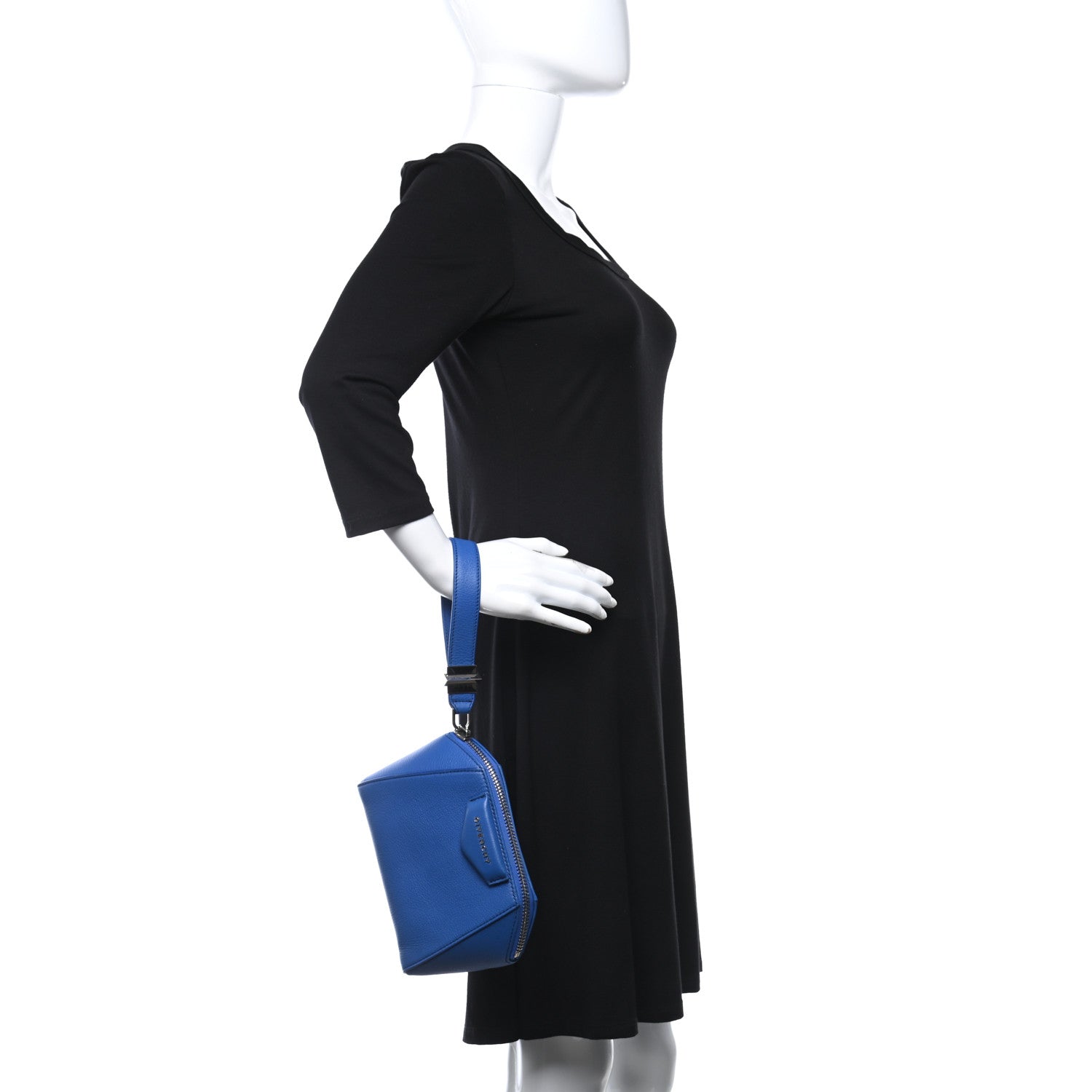 Givenchy Sugar Goatskin Small Antigona Beauty Wristlet Indigo 2 of 9