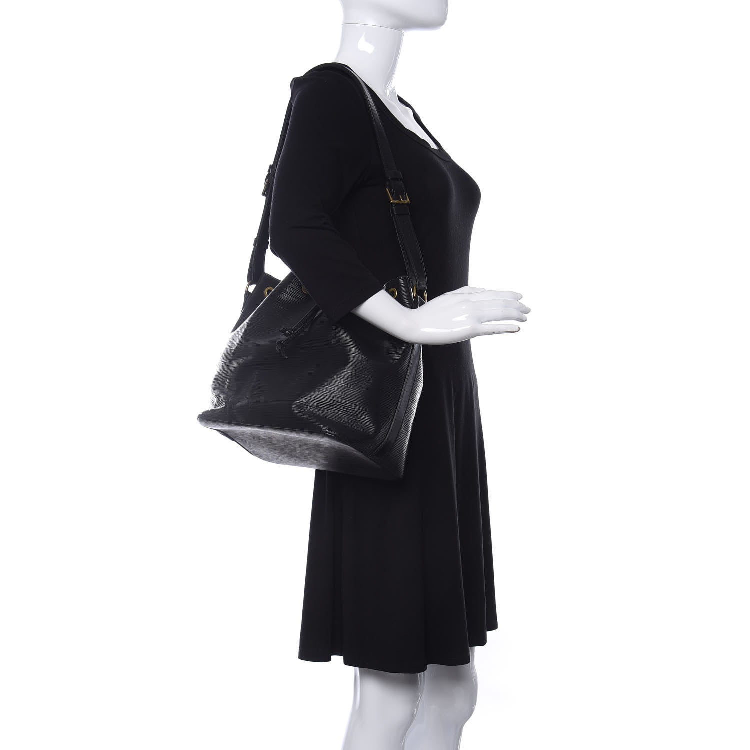 Louis Vuitton Epi Petit Noe Black 2 of 17