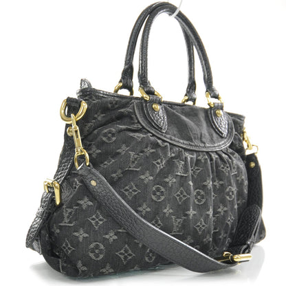 Louis Vuitton Denim Neo Cabby MM Black 3 of 8