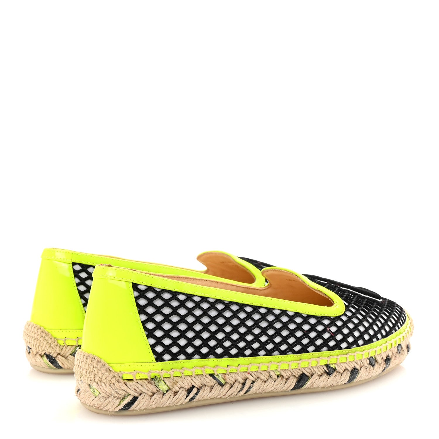 Christian Louboutin Neo Resille Patent Ivy Espapop Flat Espadrilles 35 White Black 5 of 8