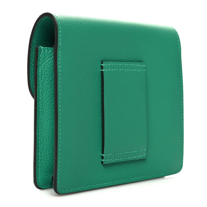Hermes Evercolor Bi-Color Roulis Slim Wallet Menthe Vert Bosphore 4 of 11