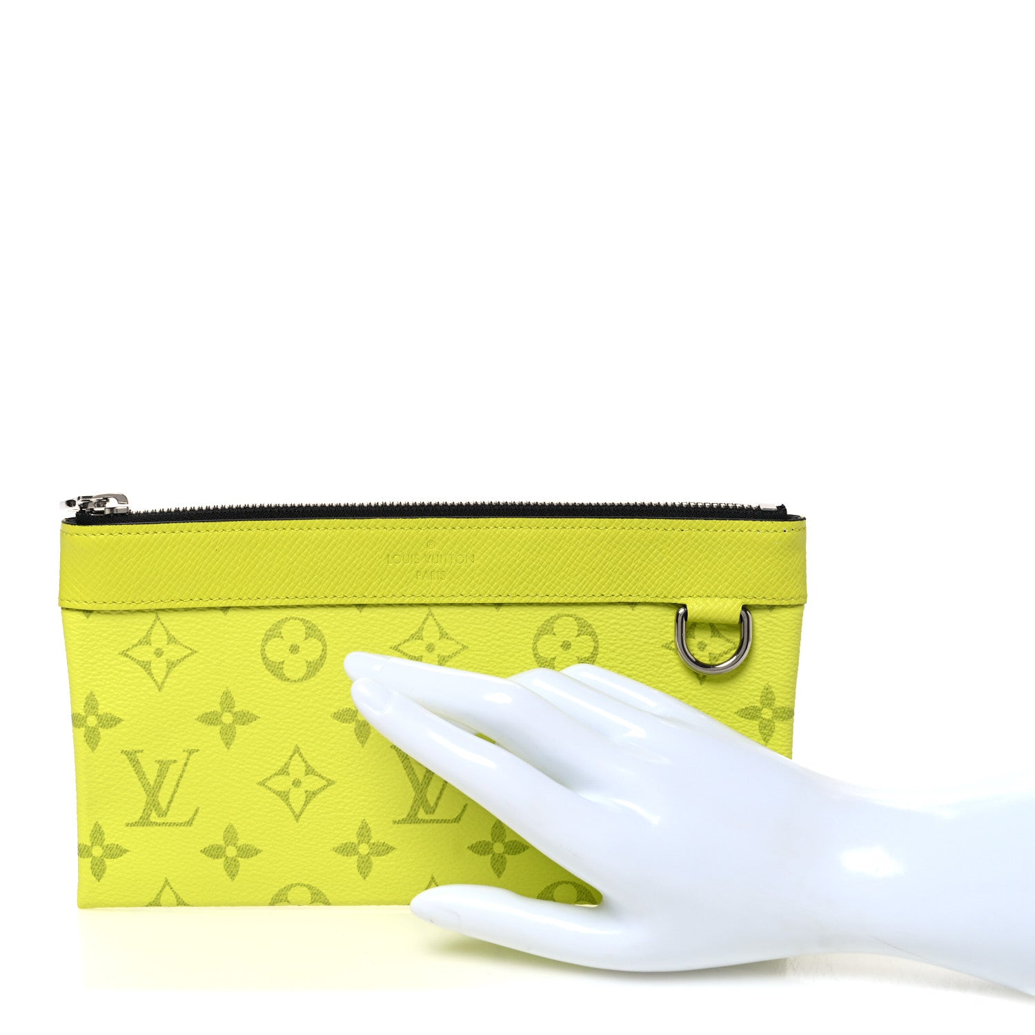 Louis Vuitton Taiga Monogram Pacific Discovery Pochette Yellow 2 of 7