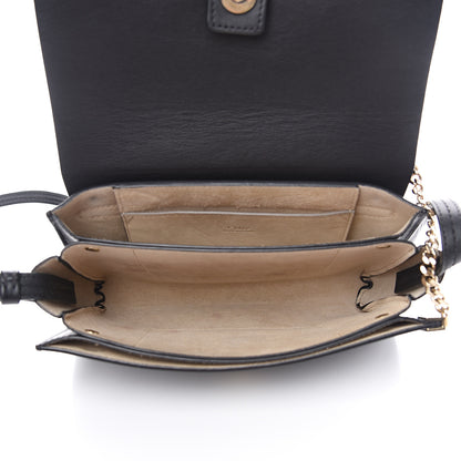 Chloe Suede Calfskin Small Faye Shoulder Bag Black 4 of 14
