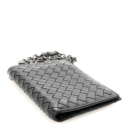 Bottega Veneta Intrecciato Wallet With Chain Black 4 of 8