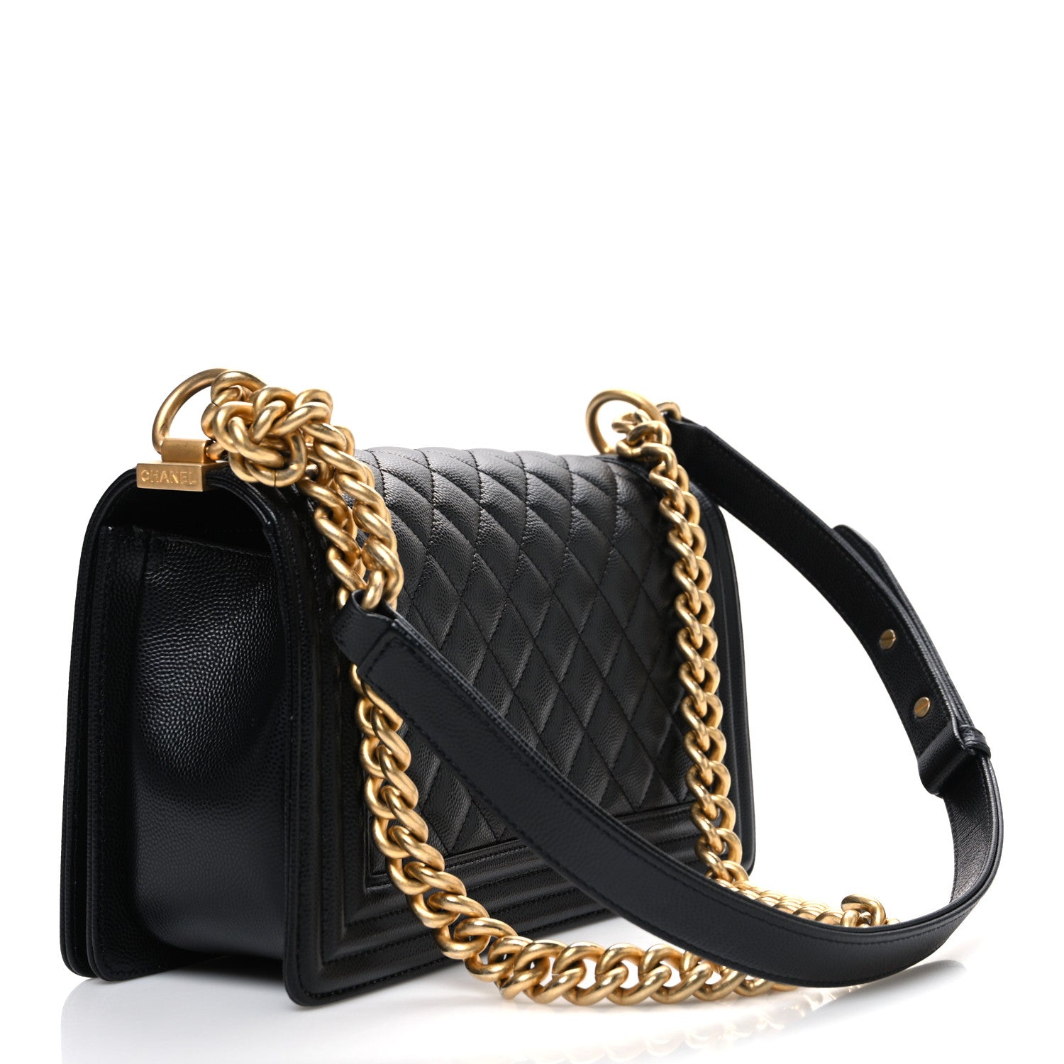 Chanel Caviar Quilted Medium Boy Flap Black 3 of 10