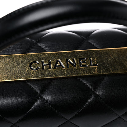 Chanel Lambskin Quilted Large Trendy CC Dual Handle Flap Bag Black 23 of 23