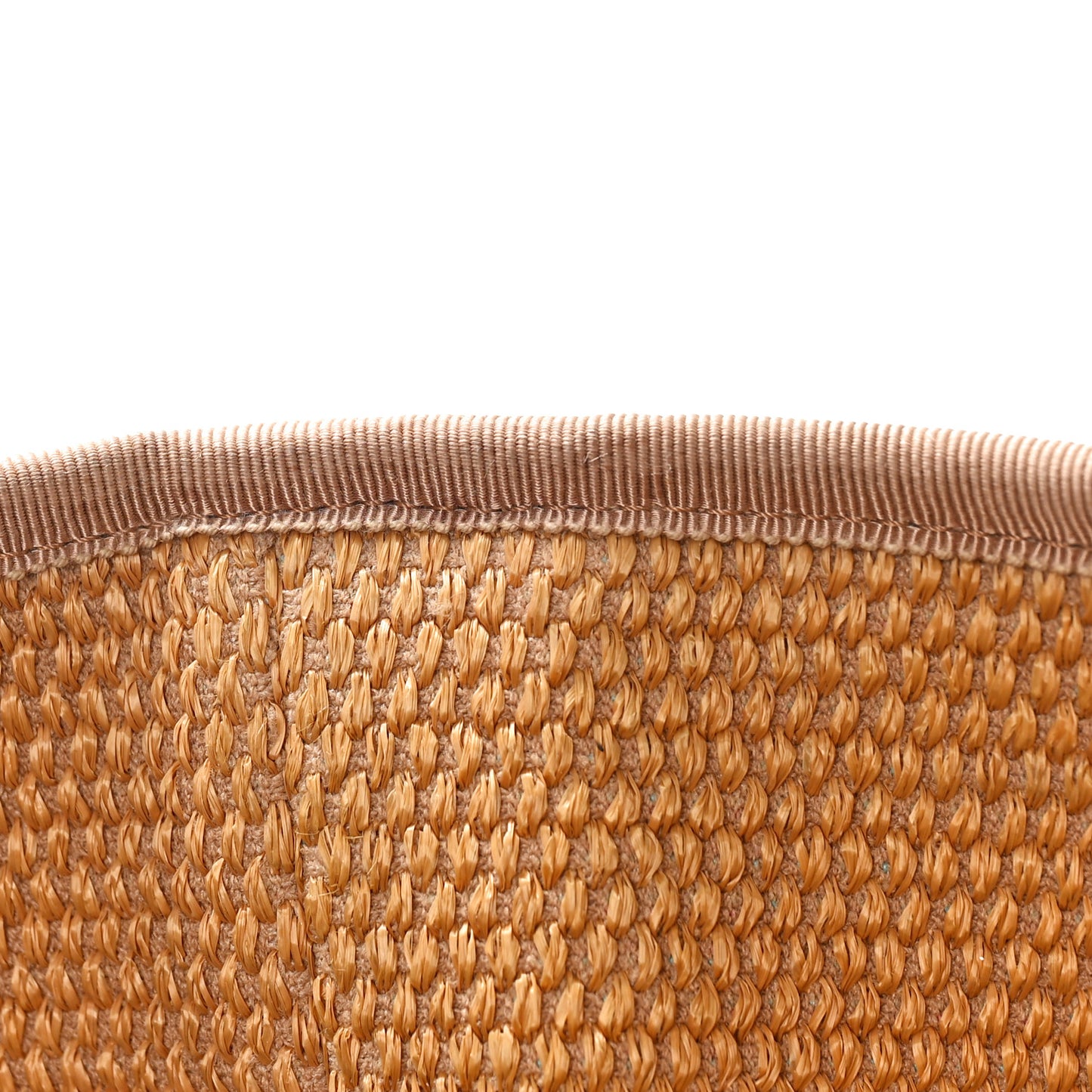 Straw Raffia Calfskin Striped Medium Deauville Tote Khaki Beige Navy Blue