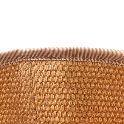 Chanel Straw Raffia Calfskin Striped Medium Deauville Tote Khaki Beige Navy Blue 15 of 19