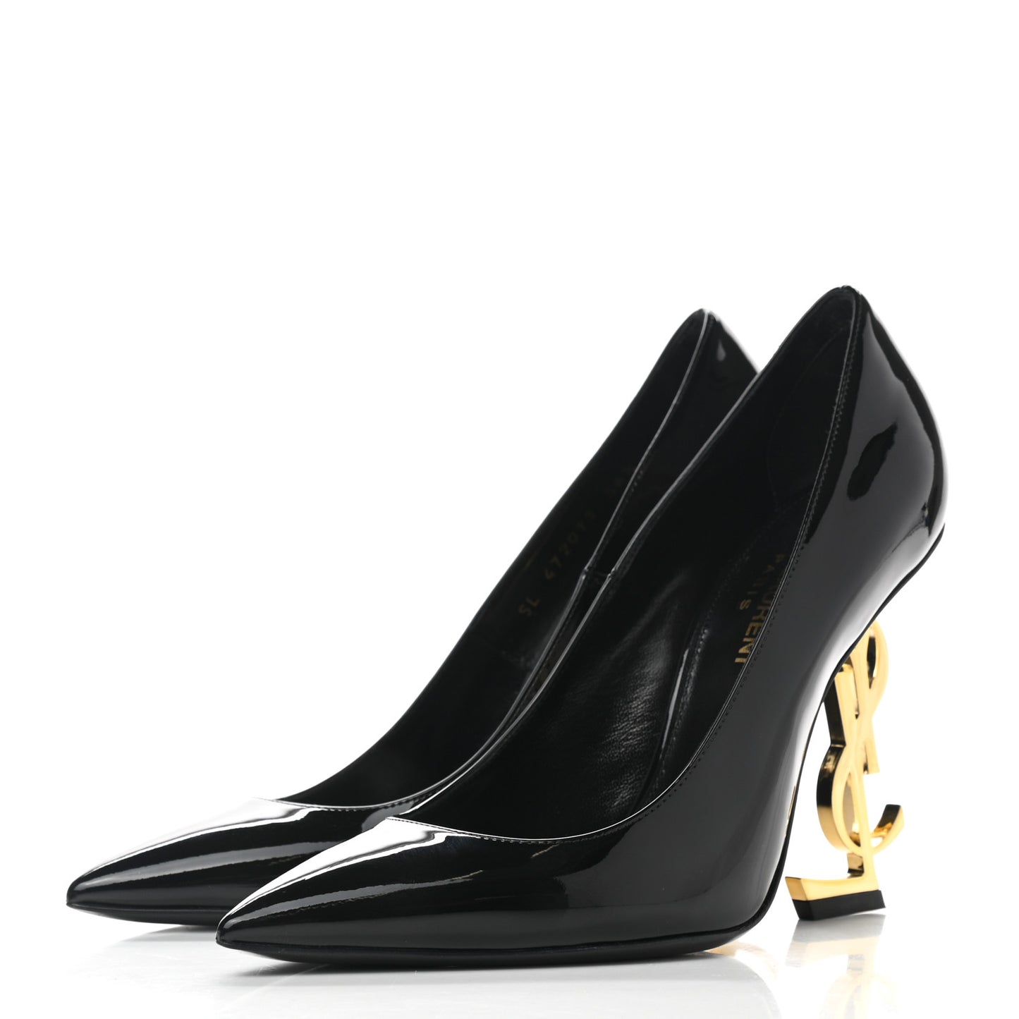 Patent Opyum 110 Pumps 36.5 Black Gold