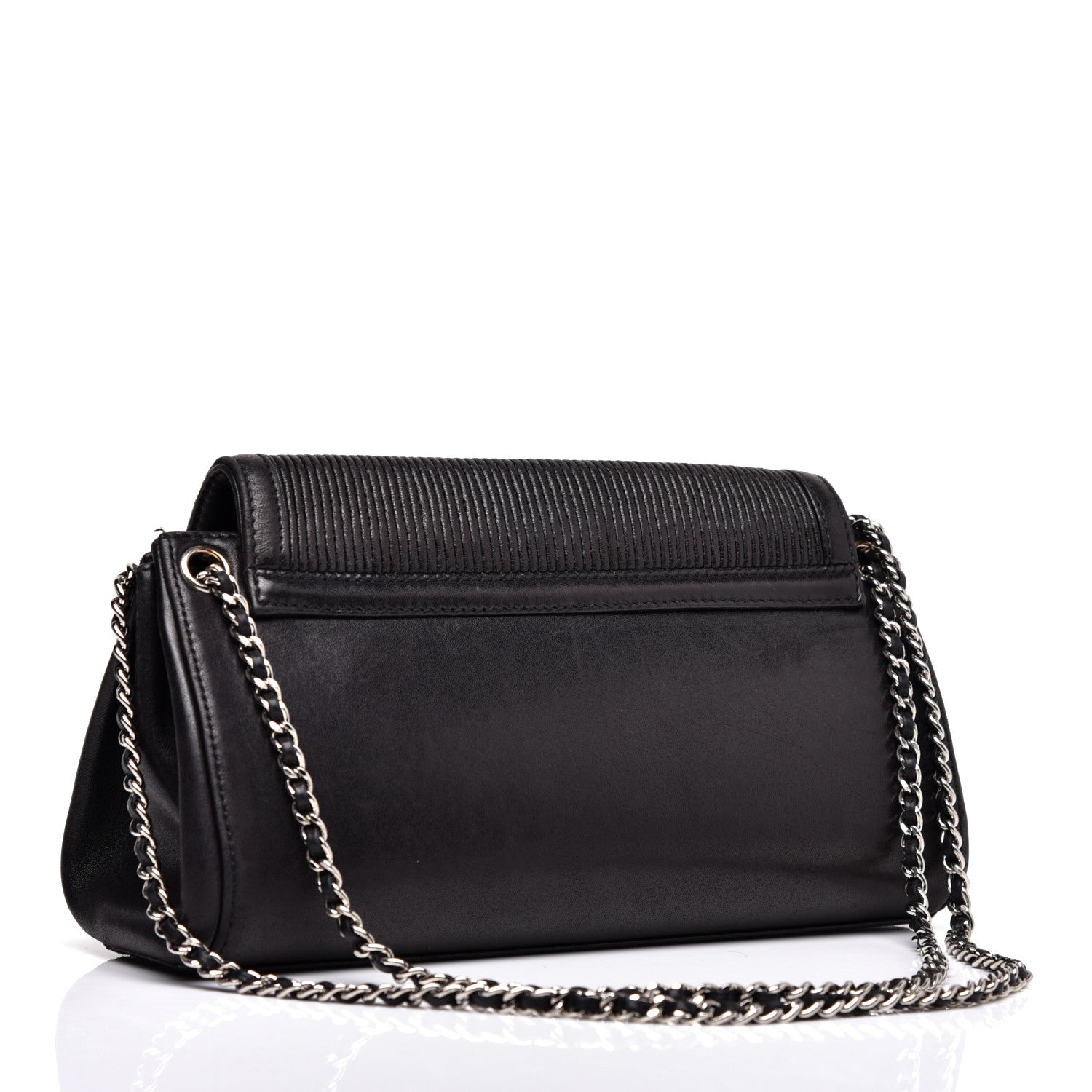 Chanel Lambskin Mademoiselle Accordion Flap Black 3 of 10