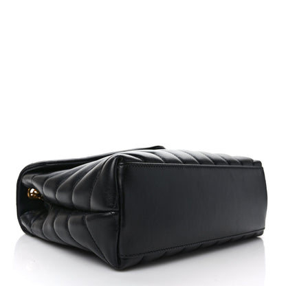 Saint Laurent Calfskin Y Quilted Monogram Small Loulou Chain Satchel Black 4 of 11