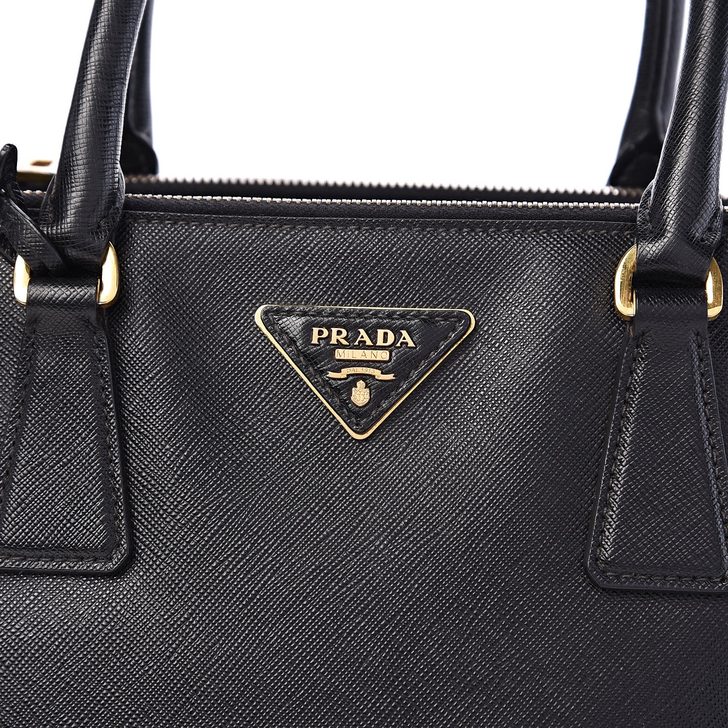 Prada Saffiano Small Galleria Double Zip Tote Black 12 of 12