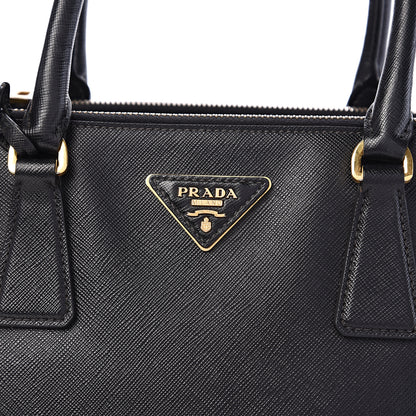 Prada Saffiano Small Galleria Double Zip Tote Black 12 of 12
