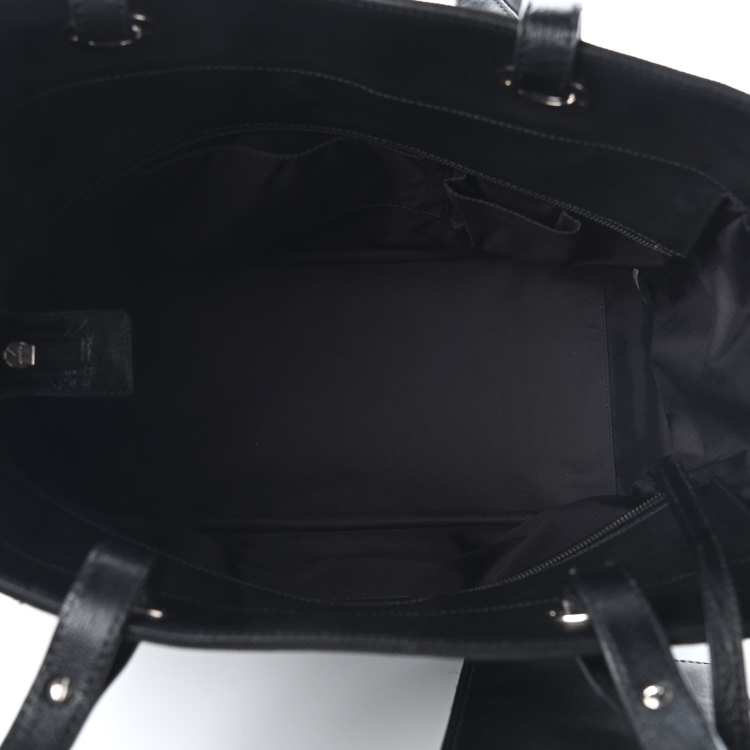 Chanel Coated Canvas Quilted Large Paris Biarritz Tote Black 5 of 11