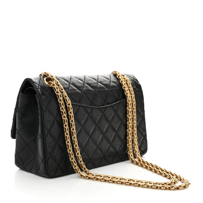 Chanel Aged Calfskin Lucky Charms 2.55 Reissue 225 Flap Black 3 of 10