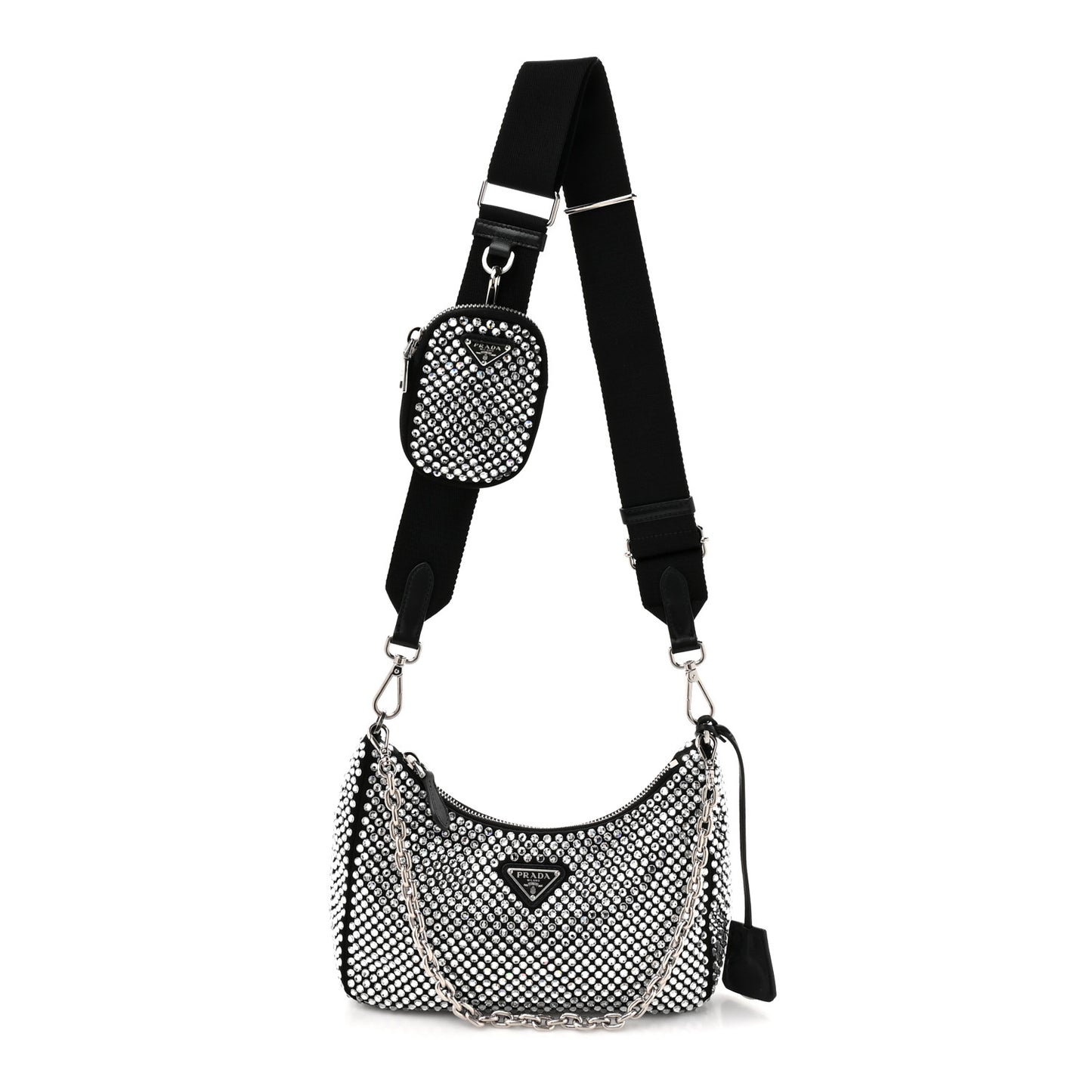 Satin Crystal Re-Edition 2005 Shoulder Bag Cristal