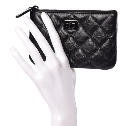 Chanel Aged Calfskin Quilted Reissue Cosmetic Case Black 2 of 8
