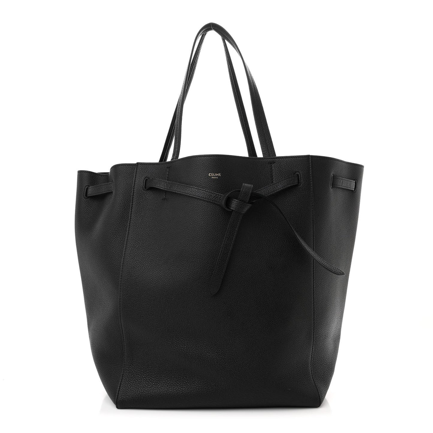 Soft Grained Calfskin Medium Belt Cabas Phantom Black