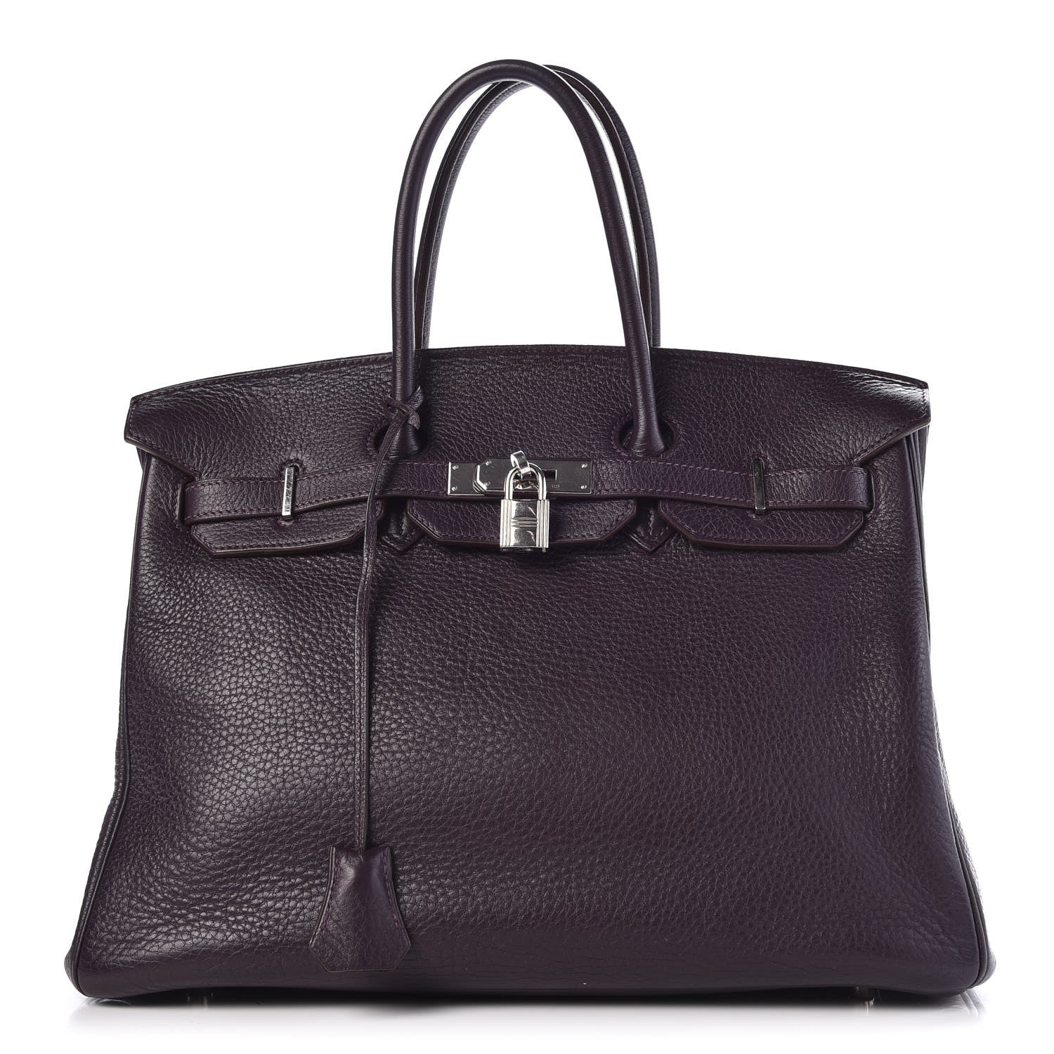 Hermes Taurillon Clemence Birkin 35 Raisin 1 of 36