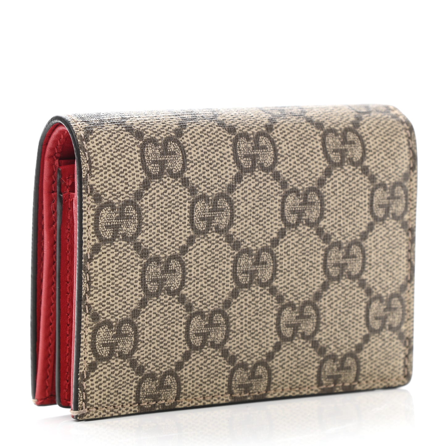 Soft GG Supreme Monogram Mystic Cat Card Case Wallet
