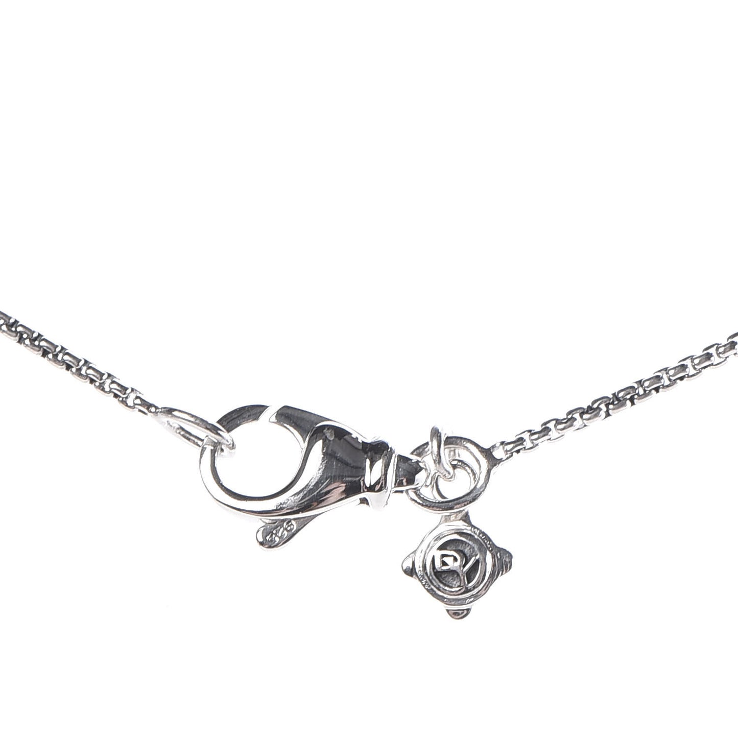 Sterling Silver Diamond Petite Pave Heart Necklace
