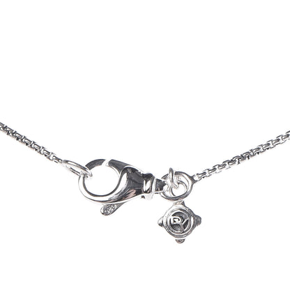 David Yurman Sterling Silver Diamond Petite Pave Heart Necklace 6 of 7