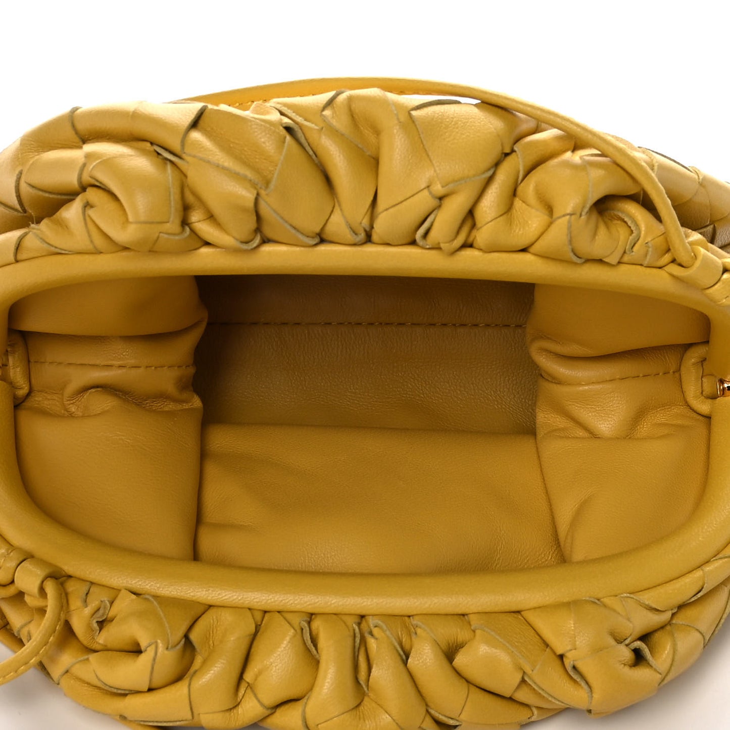 Nappa Intrecciato The Mini Pouch Buttercup