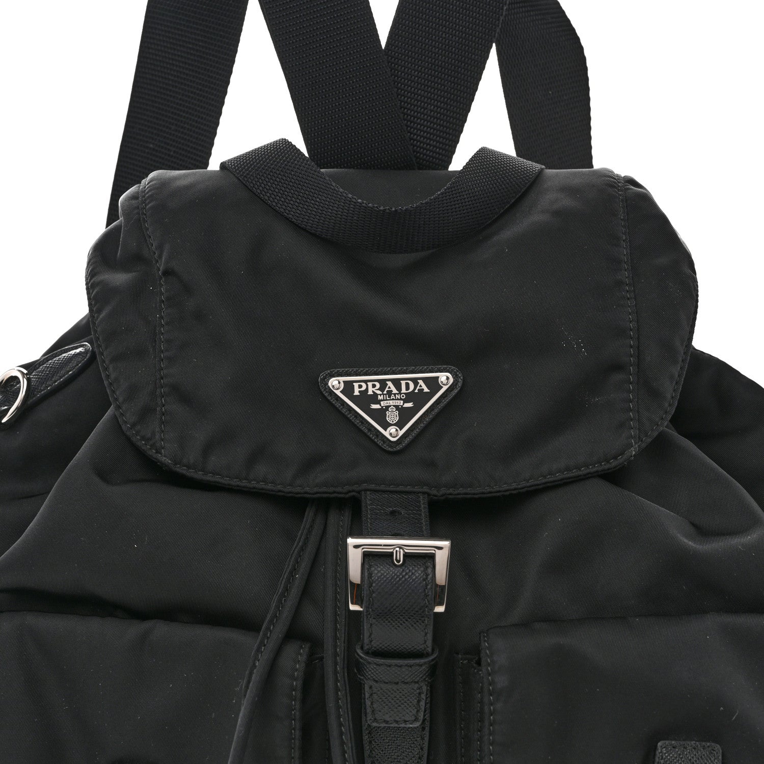 Prada Re-Nylon Saffiano Medium Backpack Black 8 of 14