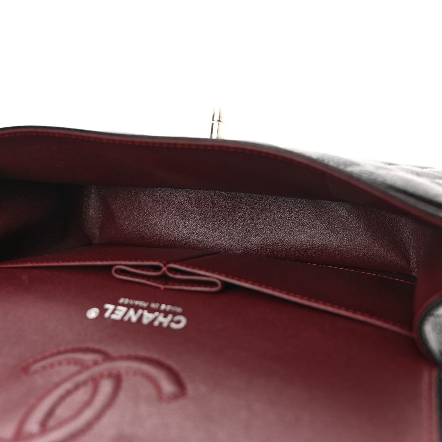 Caviar Quilted Small Double Flap Black