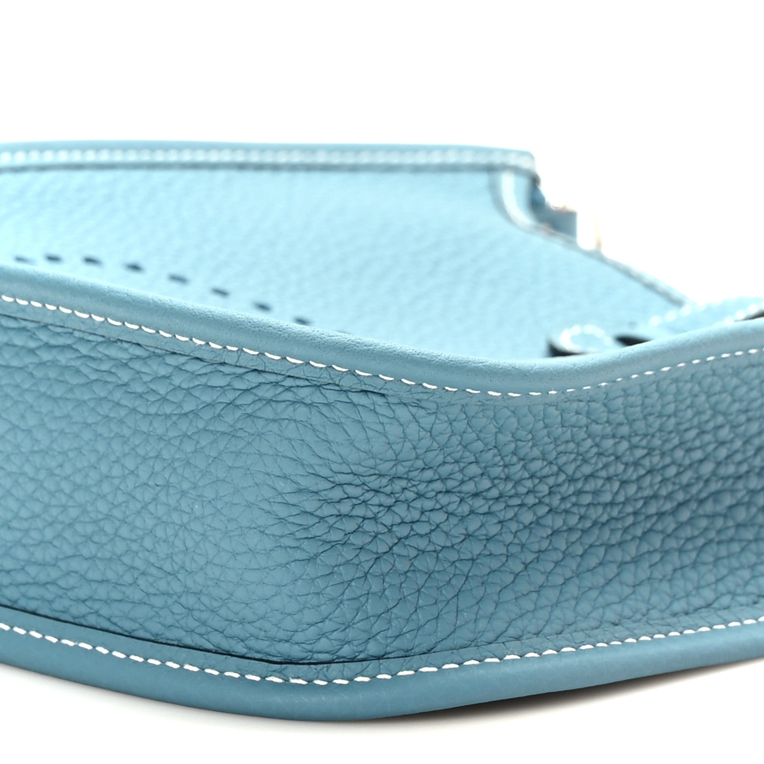 Hermes Taurillon Clemence Evelyne TPM New Blue Jean 9 of 10