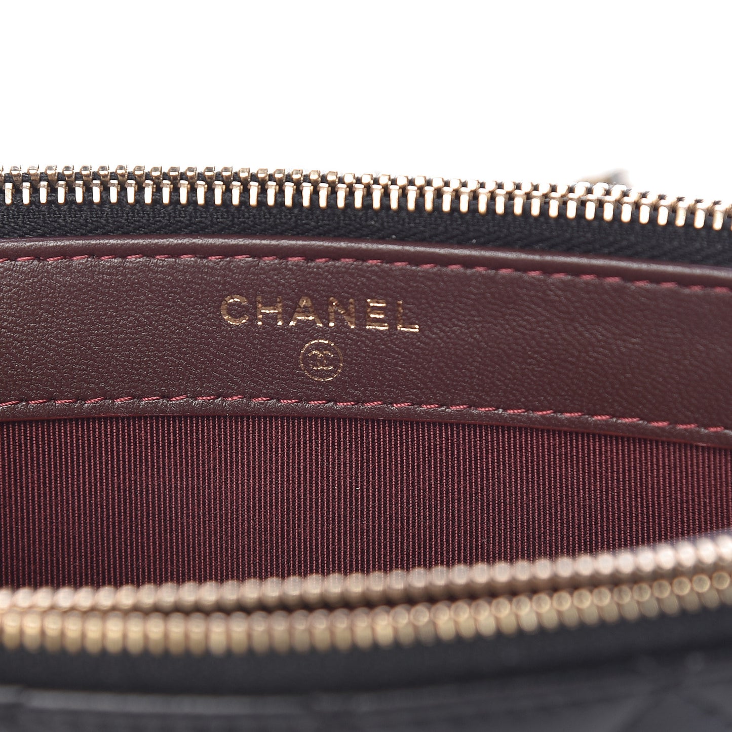 Lambskin Quilted Small Clutch With Chain Black