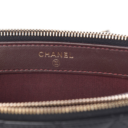 Chanel Lambskin Quilted Small Clutch With Chain Black 8 of 14