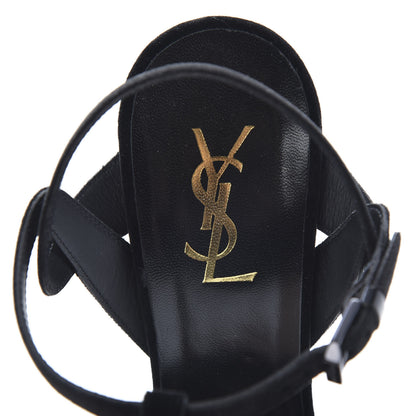 Saint Laurent Suede Tribute 105 Platform Sandals 40 Black 6 of 10