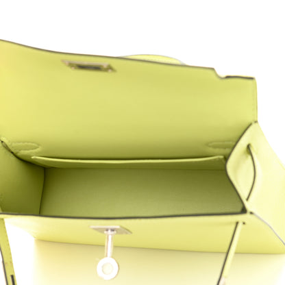 Hermes Chevre Mysore Mini Kelly Sellier 20 Jaune Bourgeon 5 of 9