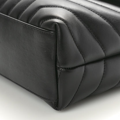 Saint Laurent Calfskin Y Quilted Monogram Small Loulou Chain Satchel Black 10 of 10