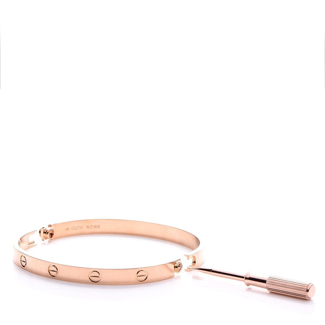 Cartier 18K Pink Gold LOVE Bracelet 19 5 of 6