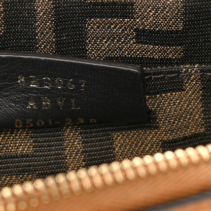 Fendi Vitello King Plexiglass Logo Embossed Mini By The Way Top Handle Boston Bag Caramello 7 of 14