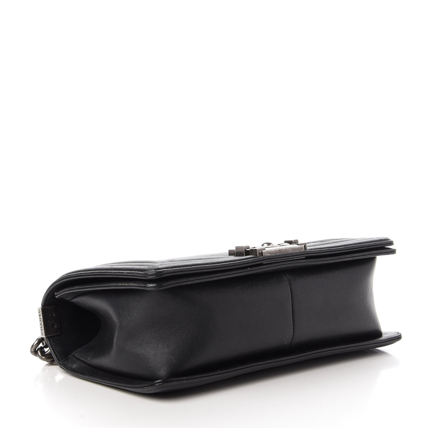 Chanel Calfskin Horizontal Quilted New Medium Boy Flap Black 4 of 10