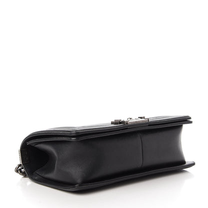 Chanel Calfskin Horizontal Quilted New Medium Boy Flap Black 4 of 10