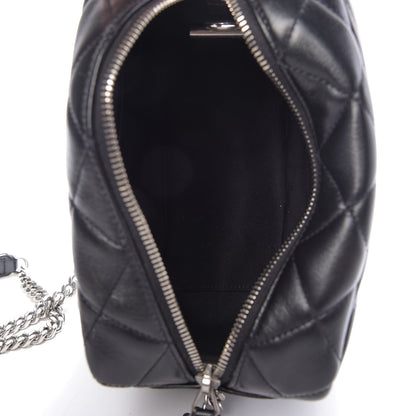 Saint Laurent Calfskin Y Quilted Monogram Small Loulou Bowling Bag Black 5 of 10