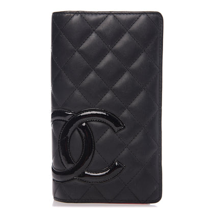 Chanel Calfskin Quilted Cambon Yen Wallet Black 1 of 8