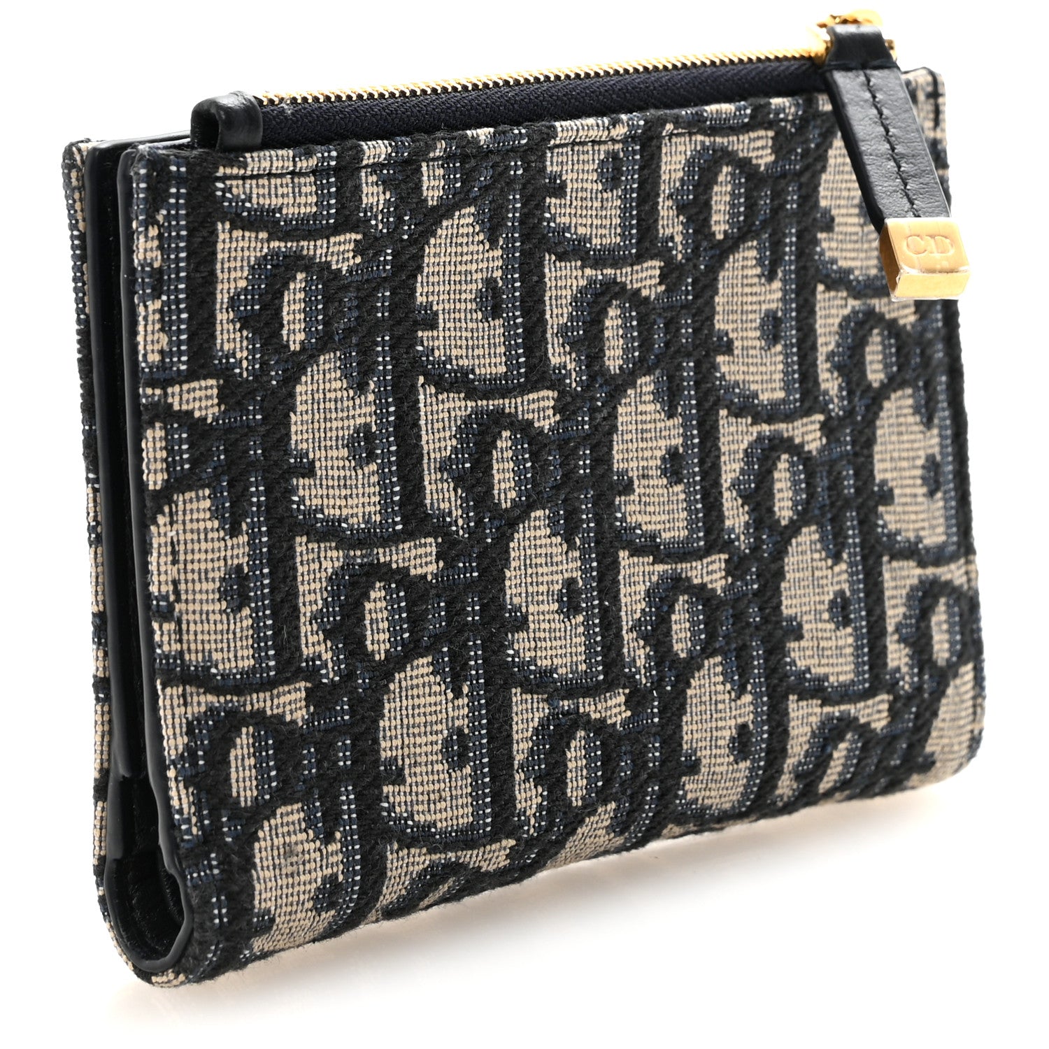 Christian Dior Oblique 30 Montaigne Dahlia Wallet Blue 1843609